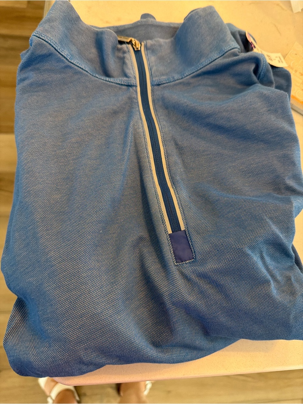 Tommy Bahama Blue Half-Zip Pullover